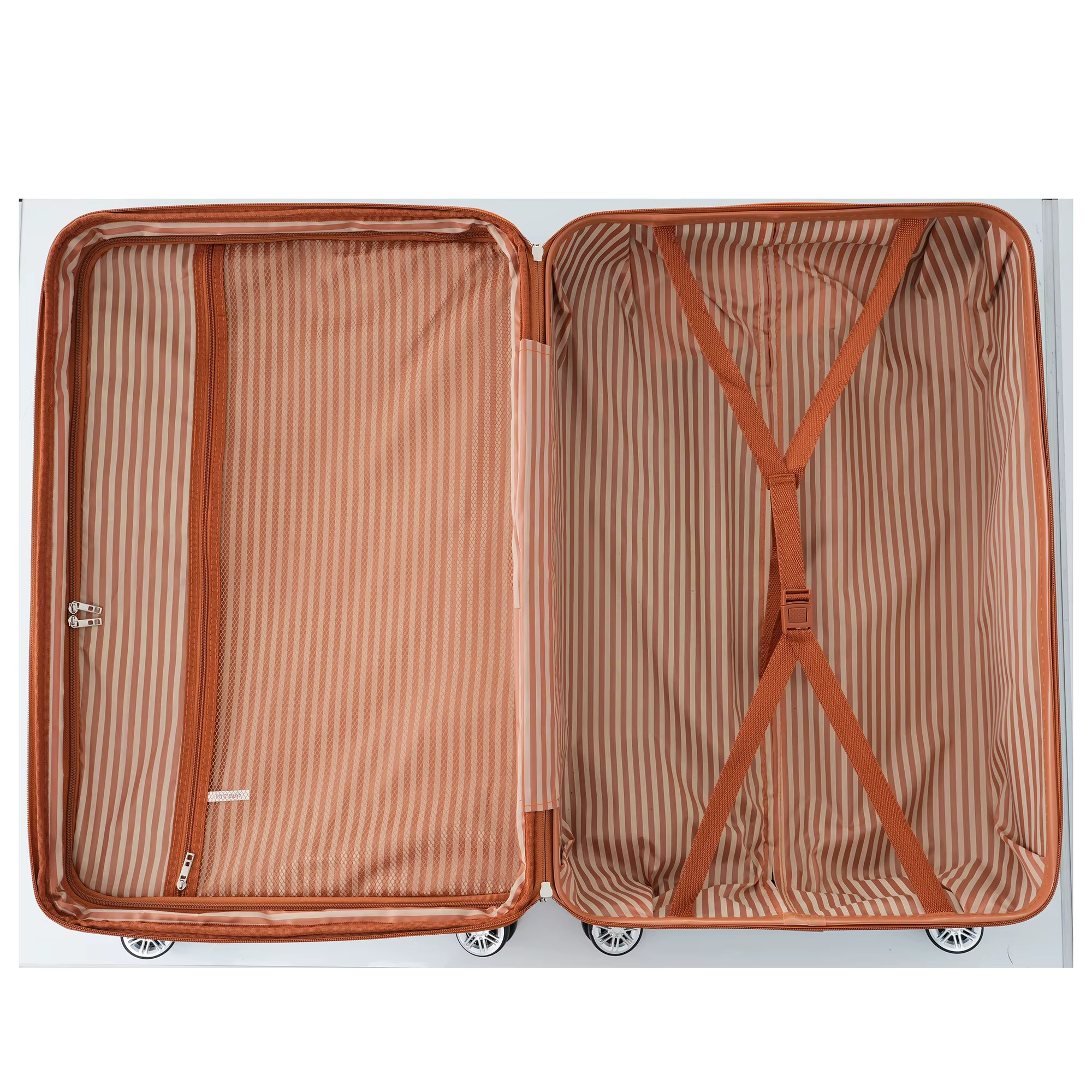 Magazaw 3-piece luggage set with spinner wheels featuring a spacious interior and durable design