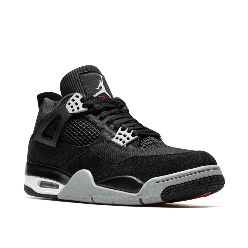 AJ 4 Black Canvas sneakers - Nevada Shoe