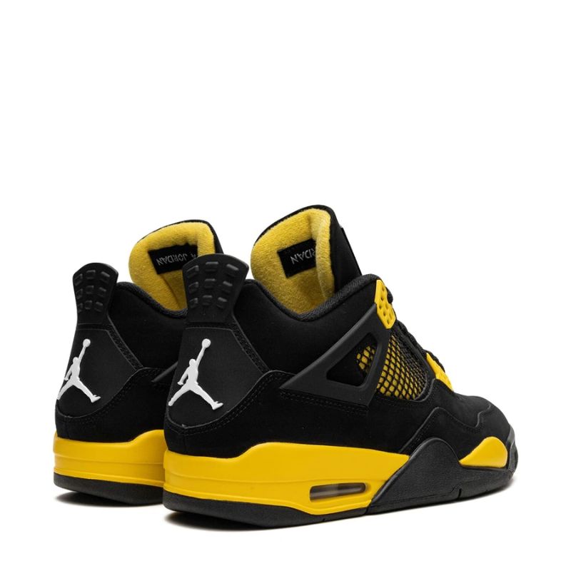 AJ 4 Thunder sneakers Bleck/Yellow - Nevada Shoe
