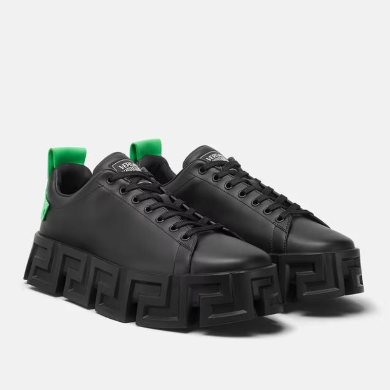 Greca Labyrinth Sneakers Luxury Green+Black - Nevada Shoe