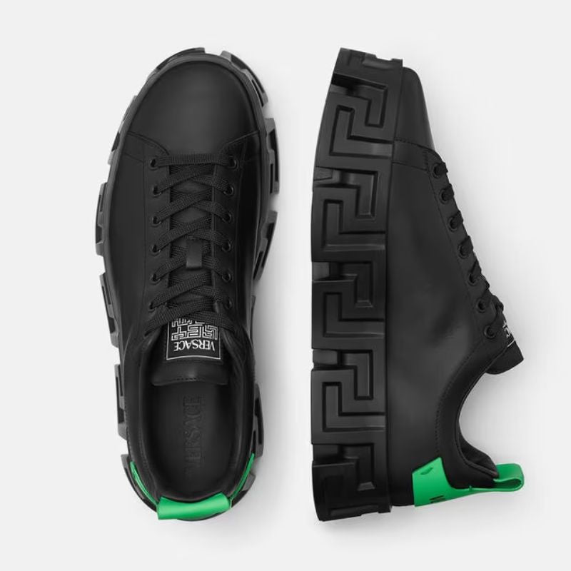 Greca Labyrinth Sneakers Luxury Green+Black - Nevada Shoe
