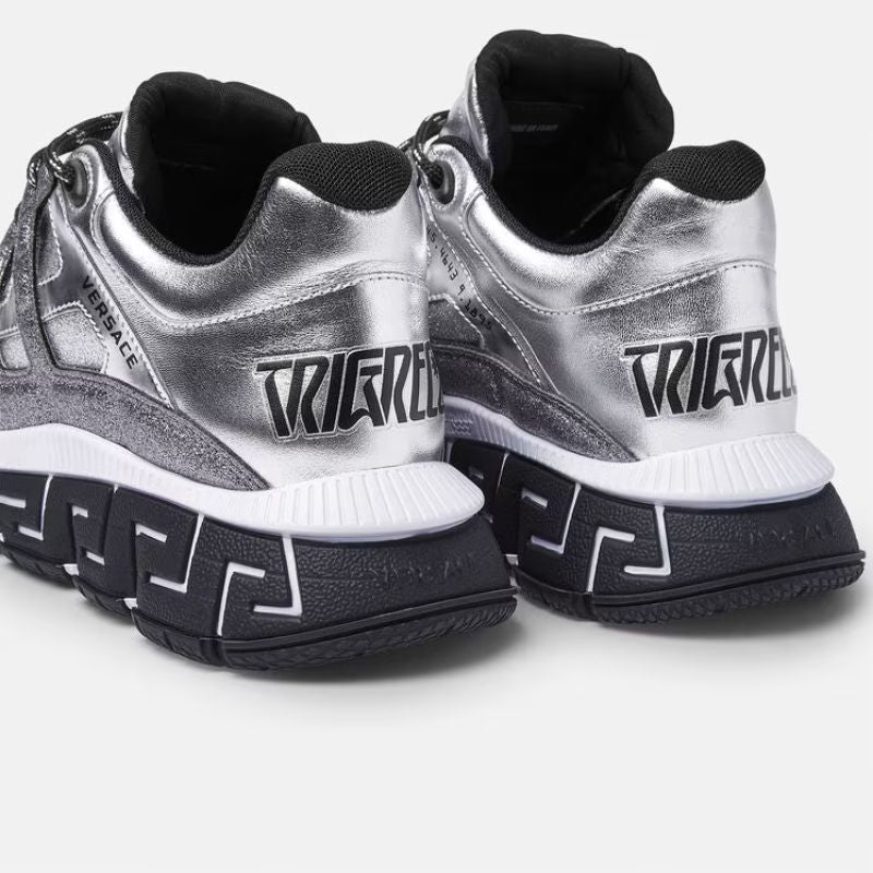 Trigreca Sneakers Luxury Silver - Nevada Shoe