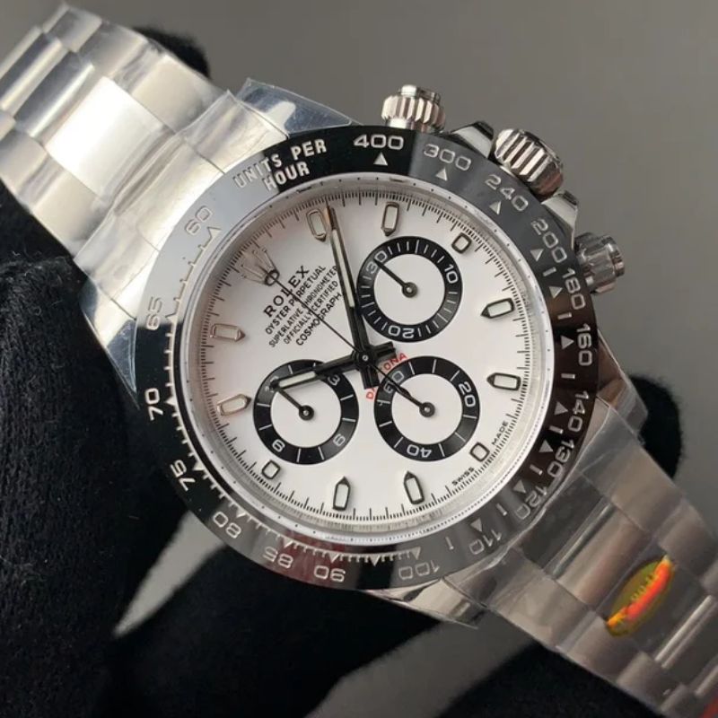 Watch Cosmograph Daytona Classic Silver Panda Black and White Dial 40mm - Nevada Shoe