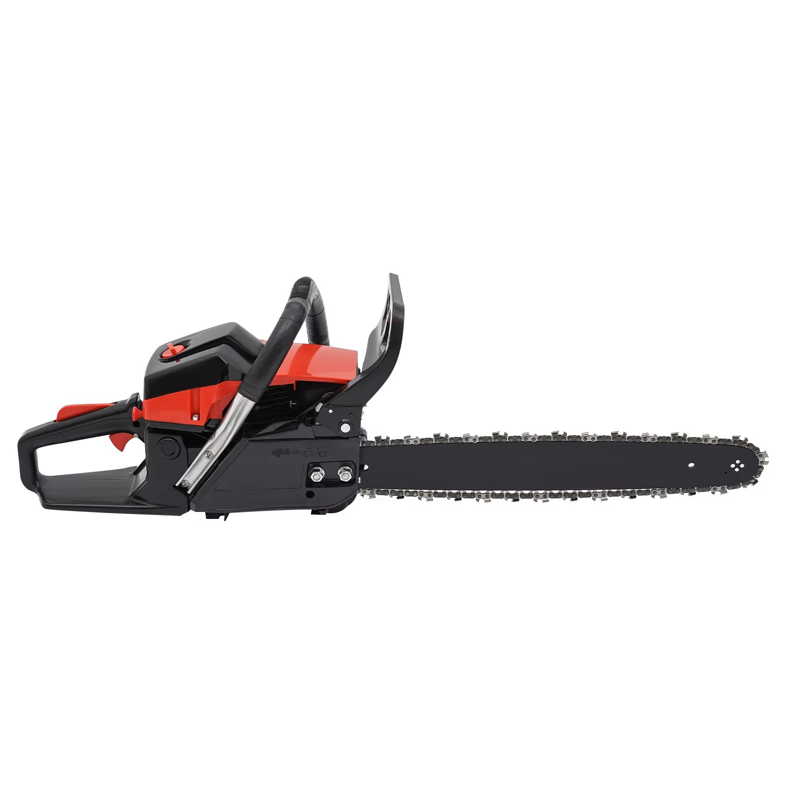 Magazaw 58cc gas chainsaw with a durable chain and ergonomic handle for efficient cutting