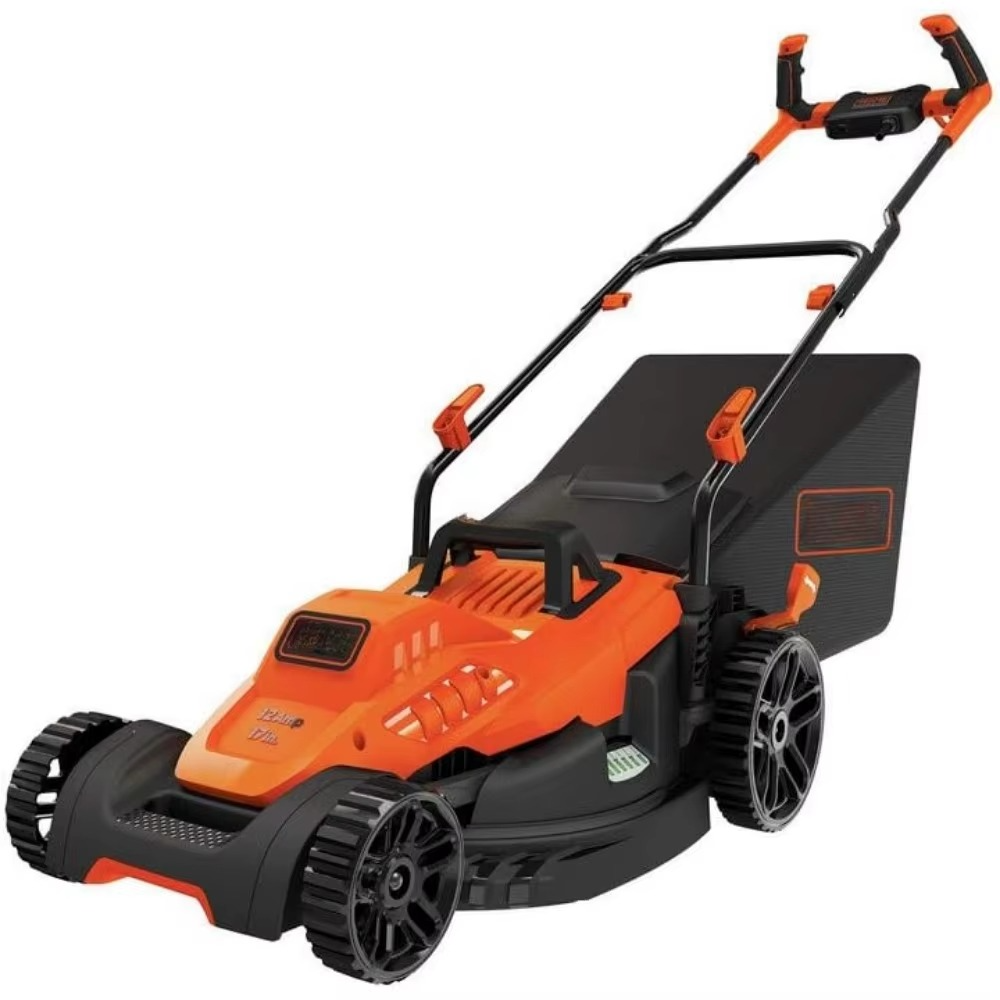 Magazaw Lightweight corded electric mower with adjustable handle and large grass collection bag