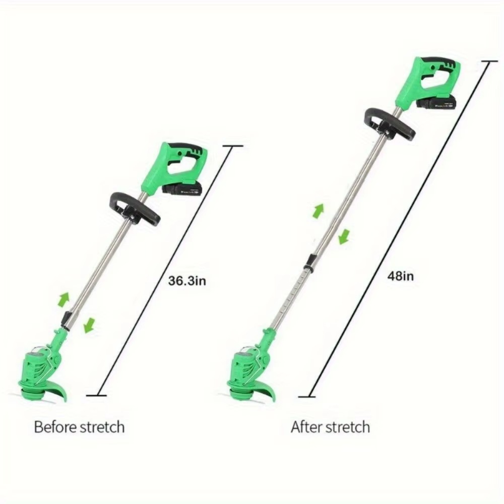 Magazaw cordless weed eater 4-in-1 adjustable length from 36.3 inches to 48 inches for easy gardening