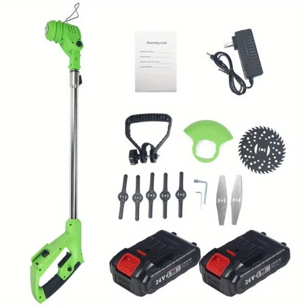 Magazaw 4-in-1 cordless weed eater with attachments, batteries, and charger for versatile lawn care
