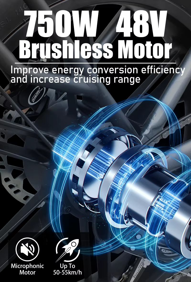 750W 48V brushless motor for folding electric bike for adults improving energy efficiency and range