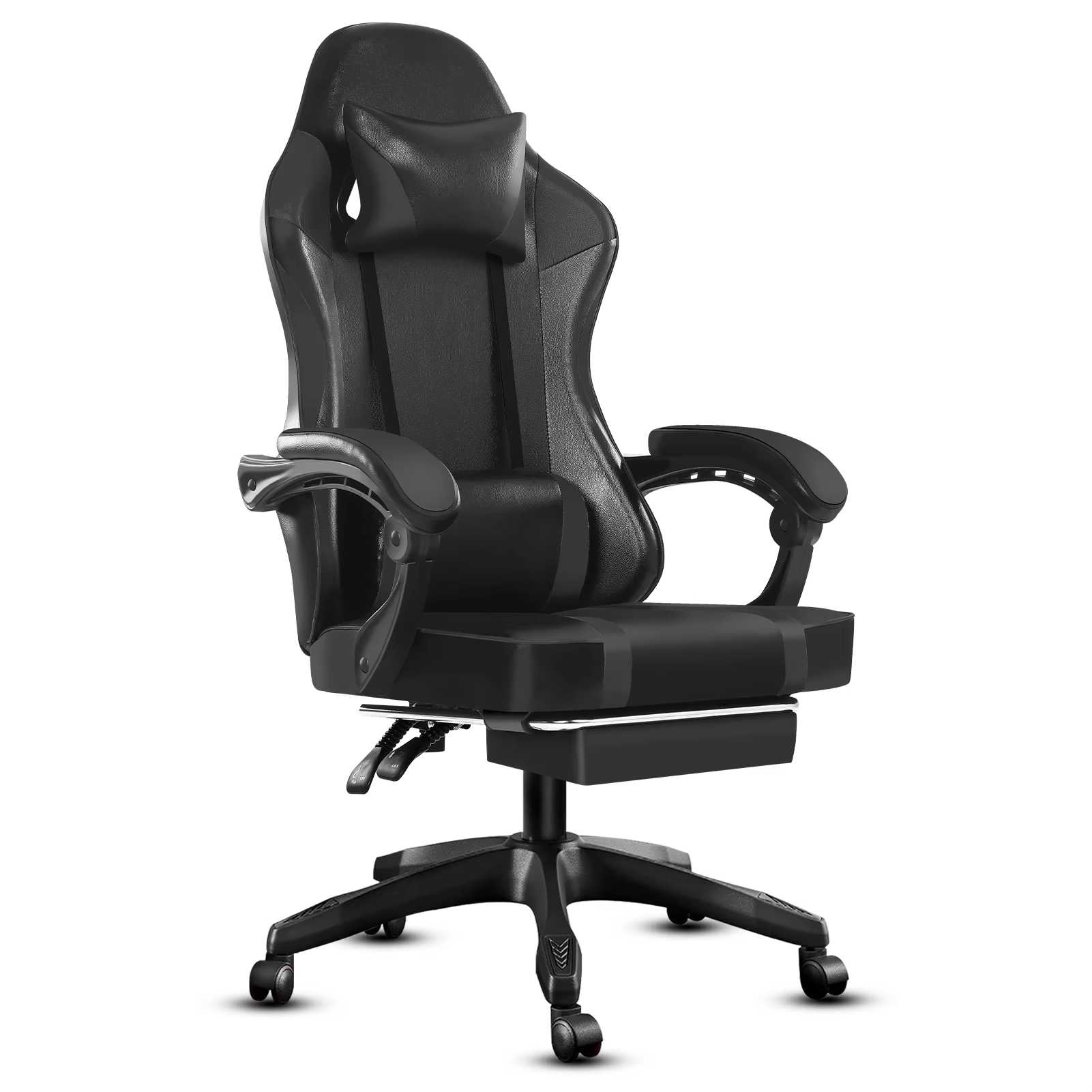 Magazaw ergonomic gaming chair with massager featuring adjustable height and plush cushioning