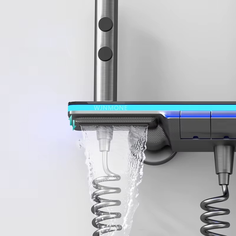Magazaw luxury shower system with lights featuring sleek design and advanced water flow technology