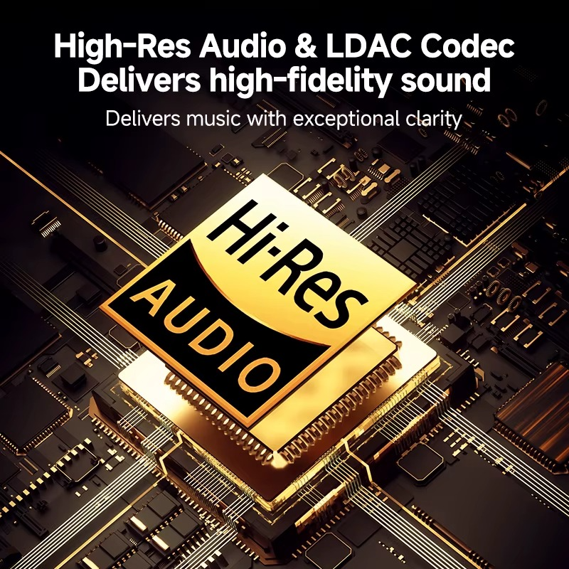 High-Resolution Sound Quality with LDAC Codec for QCY H3 Pro ANC headphones by Magazaw