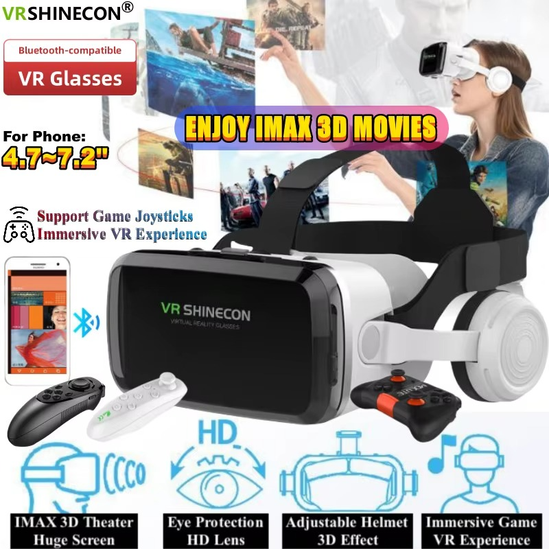 Magazaw Wireless 3D VR headset with adjustable HD lens for immersive gaming and movie experience