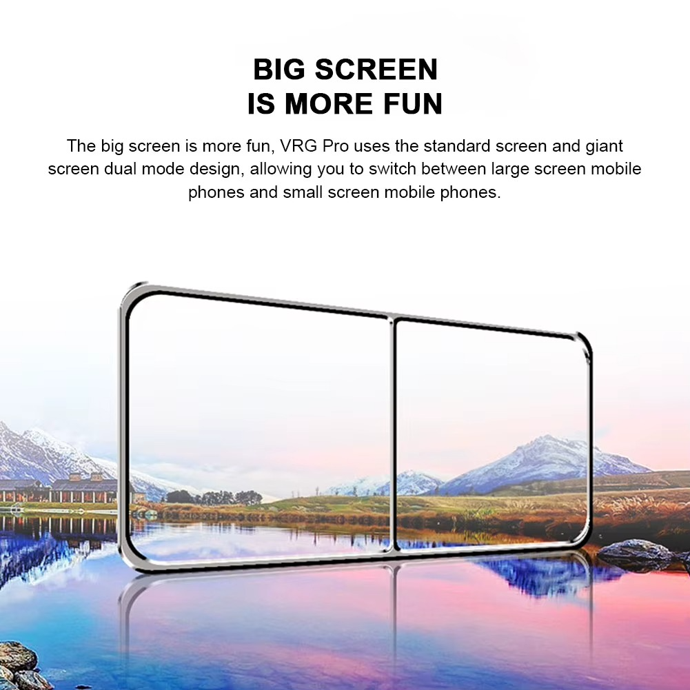 Magazaw™ 3D VR headset with controllers featuring a large screen for an immersive experience