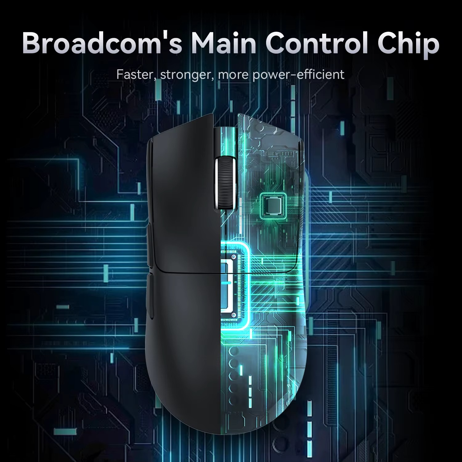 Magazaw X11 gaming mouse featuring a Broadcom main control chip for enhanced performance