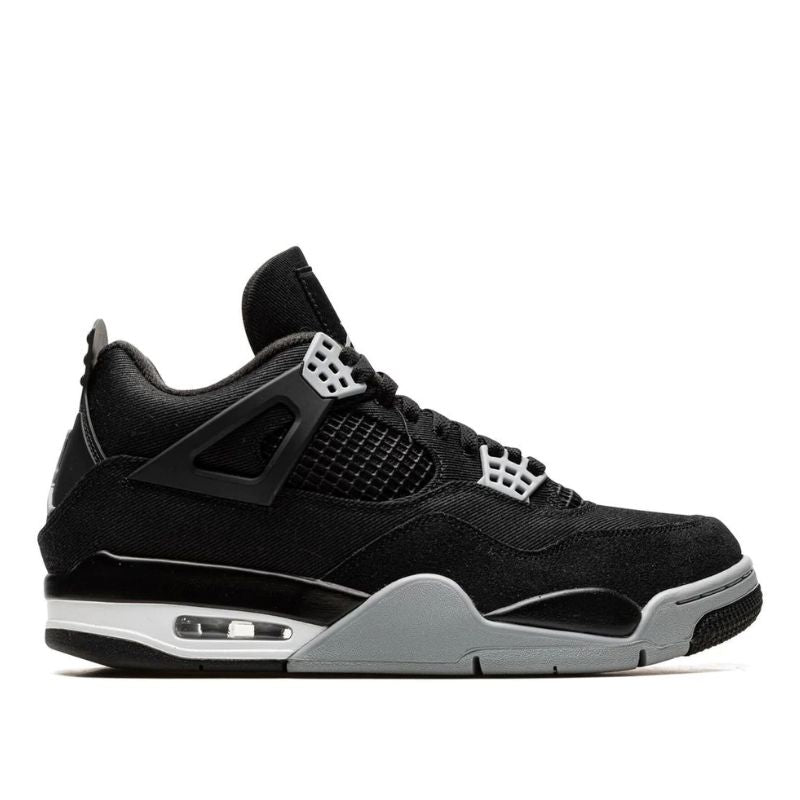 AJ 4 Black Canvas sneakers - Nevada Shoe