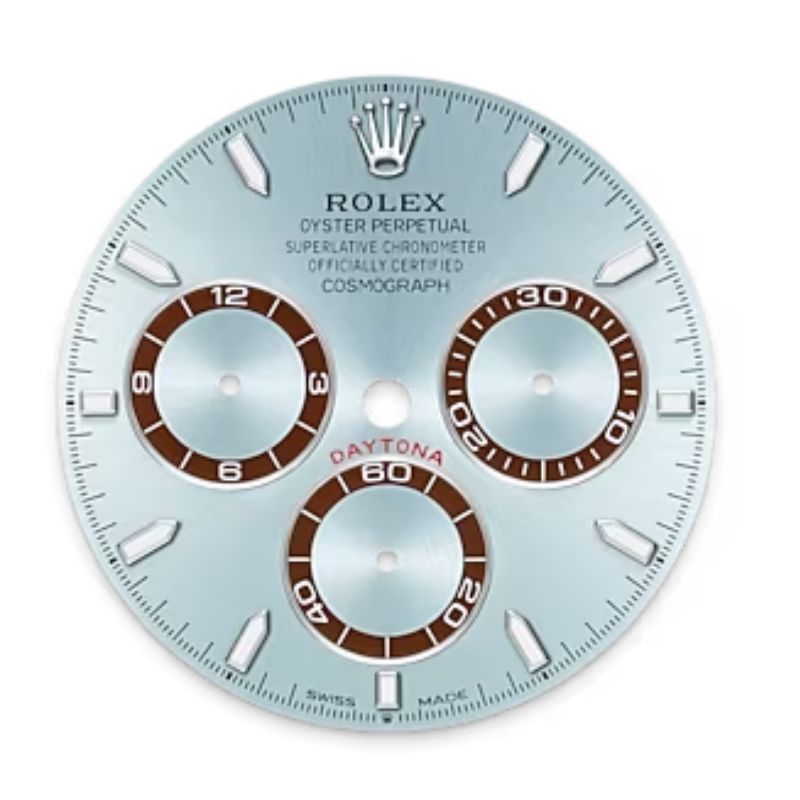 Cosmograph Daytona Ice blue set with diamonds yster, platinum - Nevada Shoe