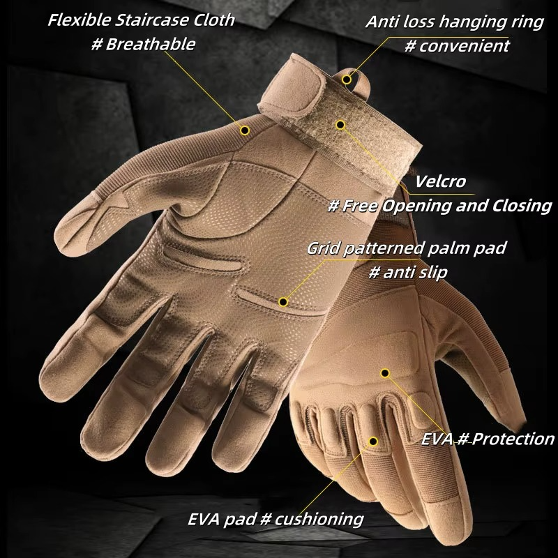 Voocci™ Tactical Full Finger Gloves for Men & Women – Outdoor Sports & Cycling