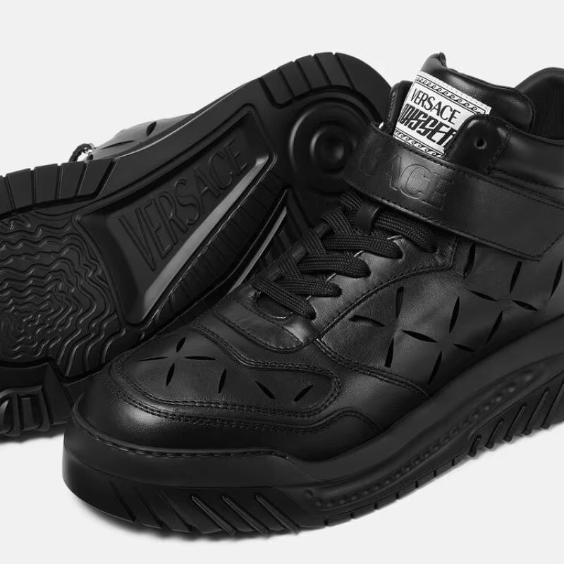 Slashed Odissea Luxury sneakers Black - Nevada Shoe