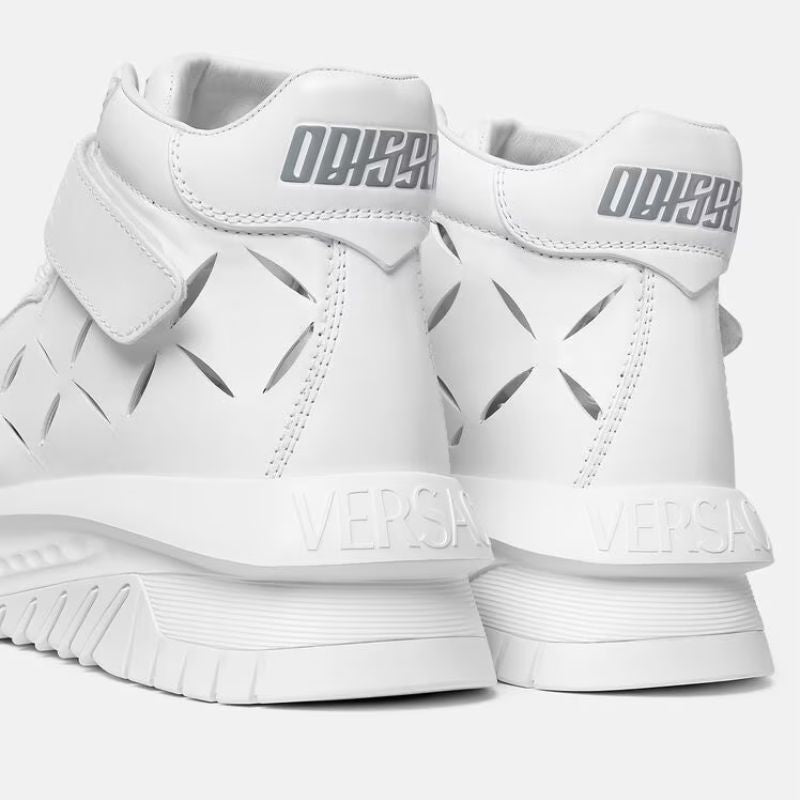 Slashed Odissea Luxury sneakers White - Nevada Shoe