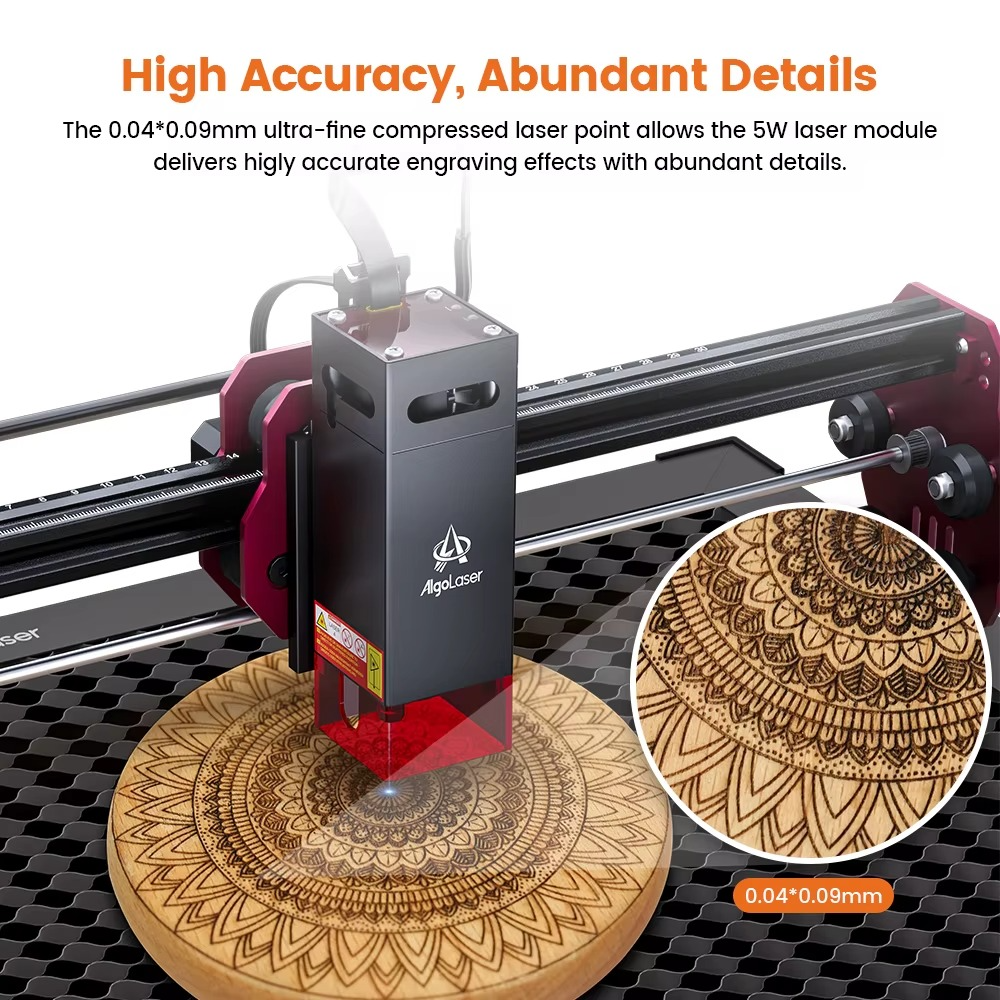 Magazaw™ 5W laser engraver machine with ultra-fine laser for high accuracy and detailed engravings