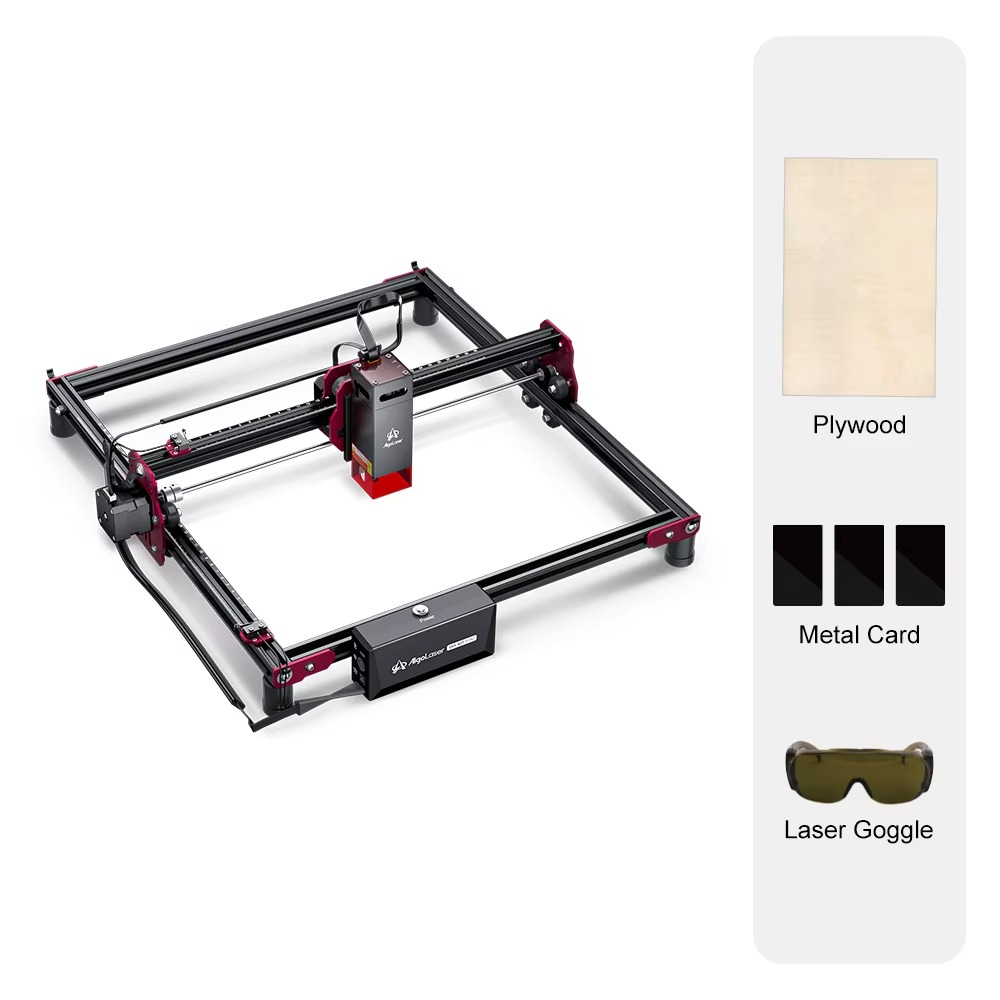 5W laser engraver machine with adjustable laser head and frame for precise engraving on various materials