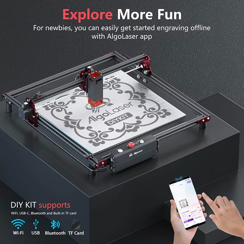 Magazaw DIY laser engraver kit showcasing its features and usability with mobile app support