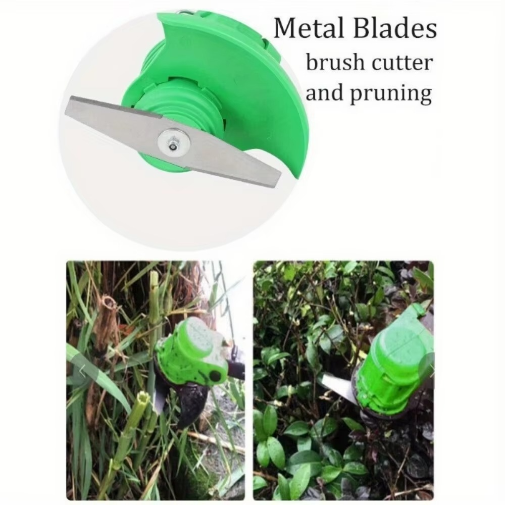 Magazaw cordless weed eater 4-in-1 with metal blades for brush cutting and pruning tasks