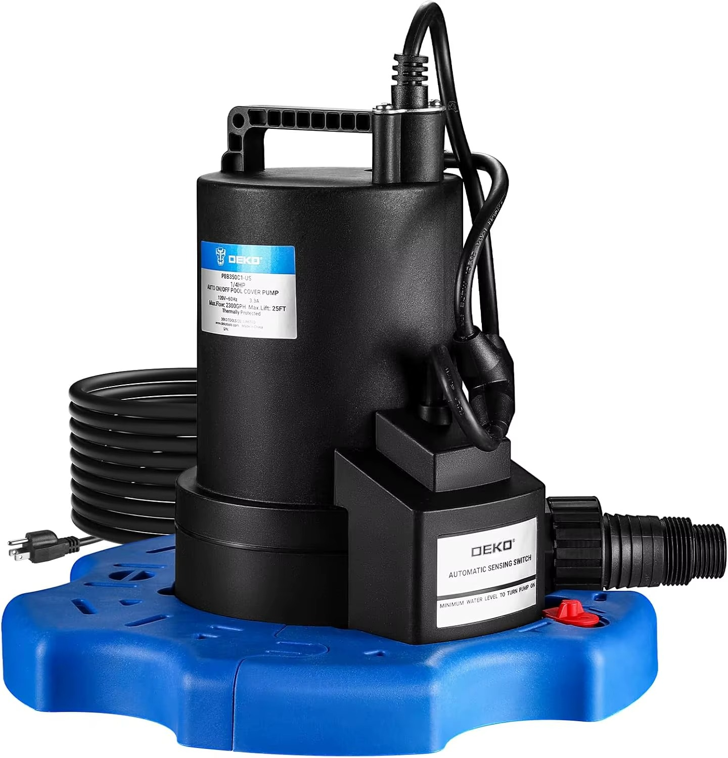 Magazaw submersible pool cover pump 3000 GPH for efficient water removal and winter protection