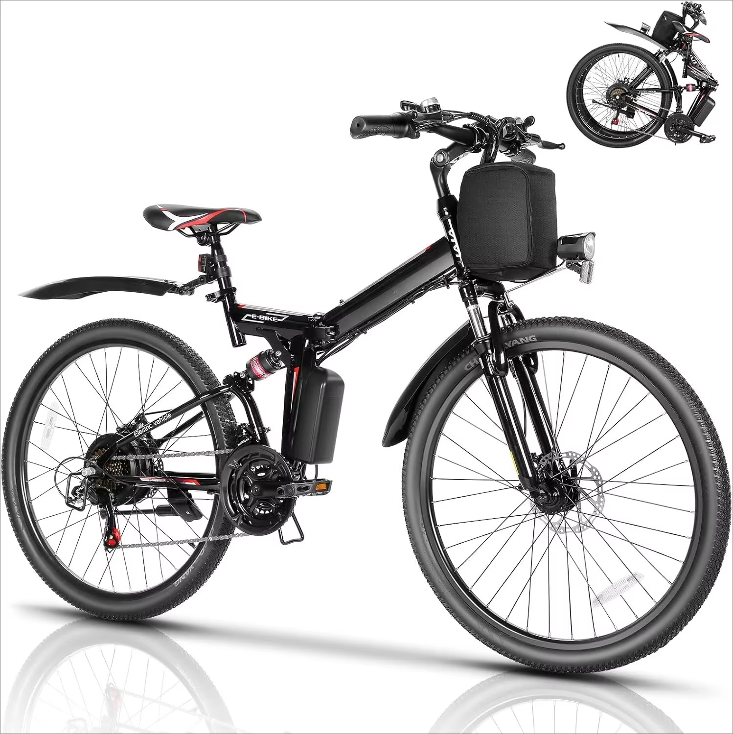 Magazaw™ 750W electric mountain bike with a sleek design and durable frame for off-road adventures