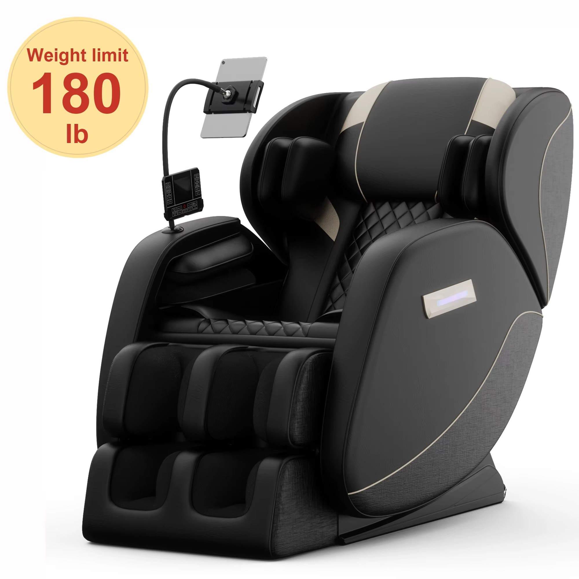 Magazaw full body massage chair with heating and tablet holder for ultimate relaxation