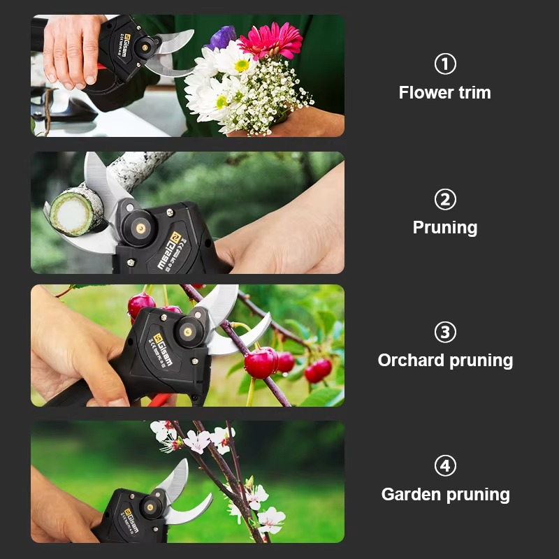 Magazaw cordless electric pruner for trimming flowers, pruning trees, and garden maintenance