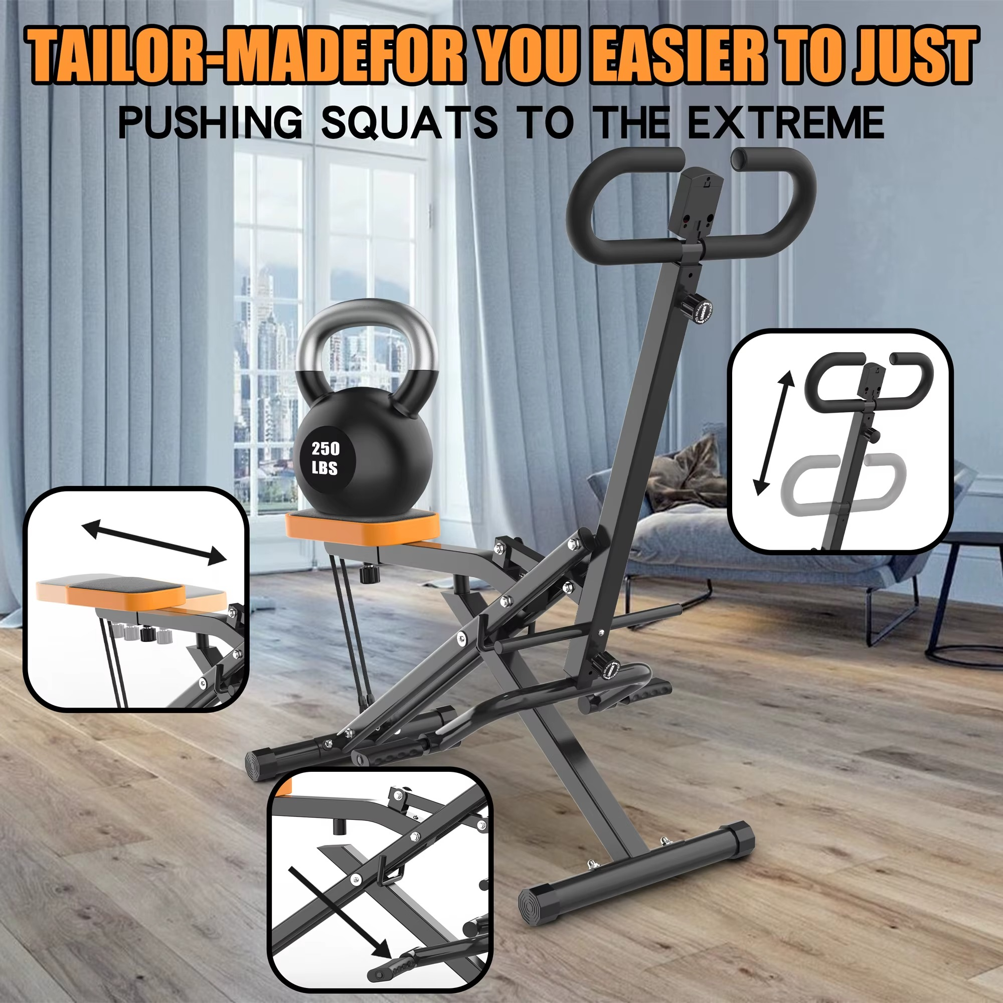 Magazaw glute and thigh exercise machine designed for intense squats and workouts at home