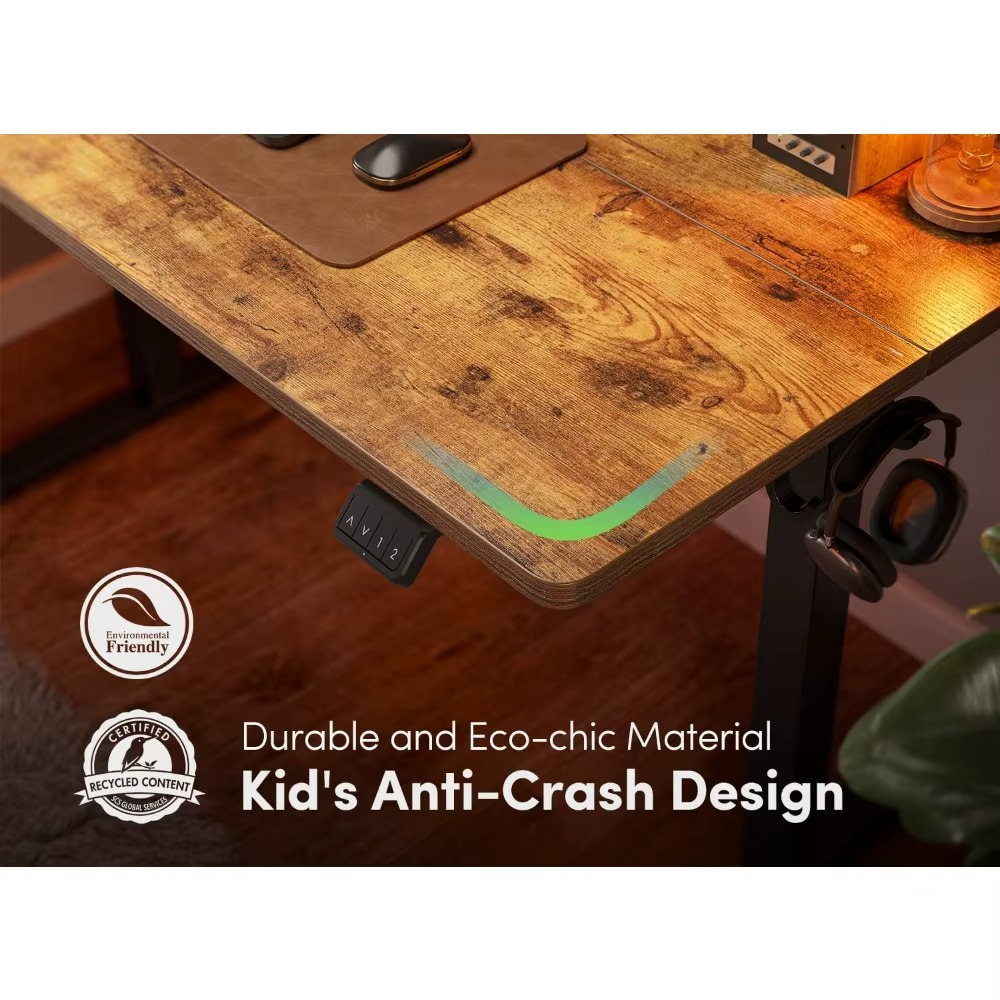 Magazaw height adjustable standing desk featuring durable eco-friendly material and kid's anti-crash design