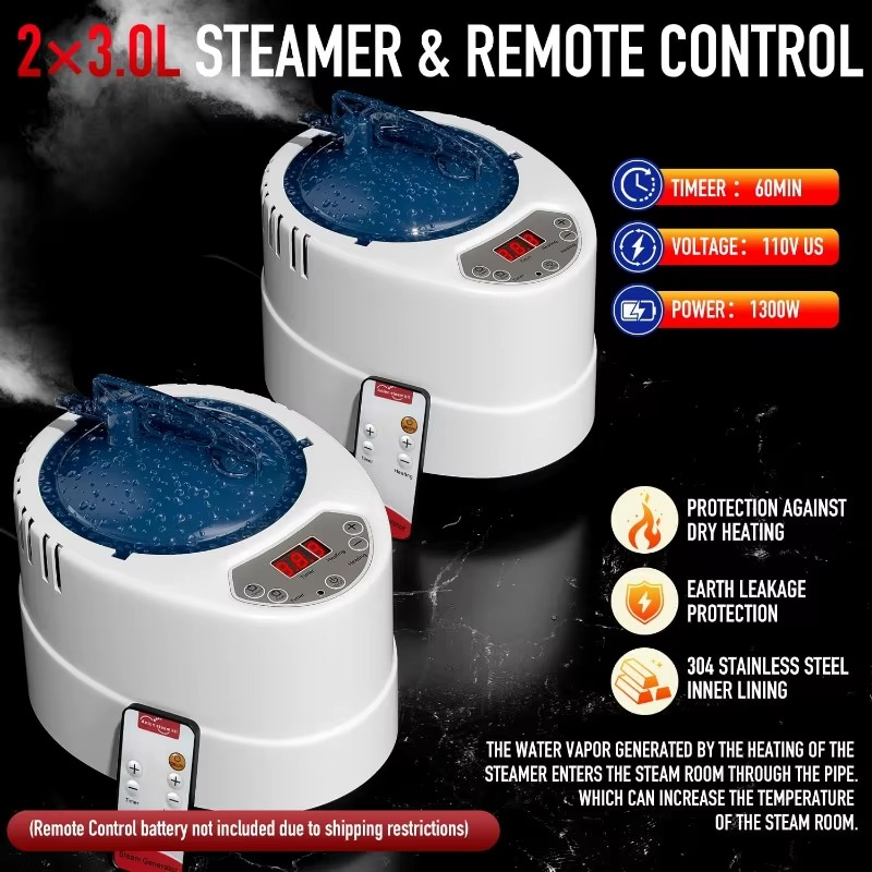 Magazaw 2-person infrared sauna with 60-minute timer and 1300W power for effective steam therapy