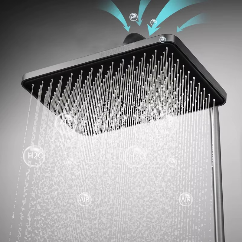 Magazaw luxury shower system with lights featuring a sleek design and innovative water flow technology