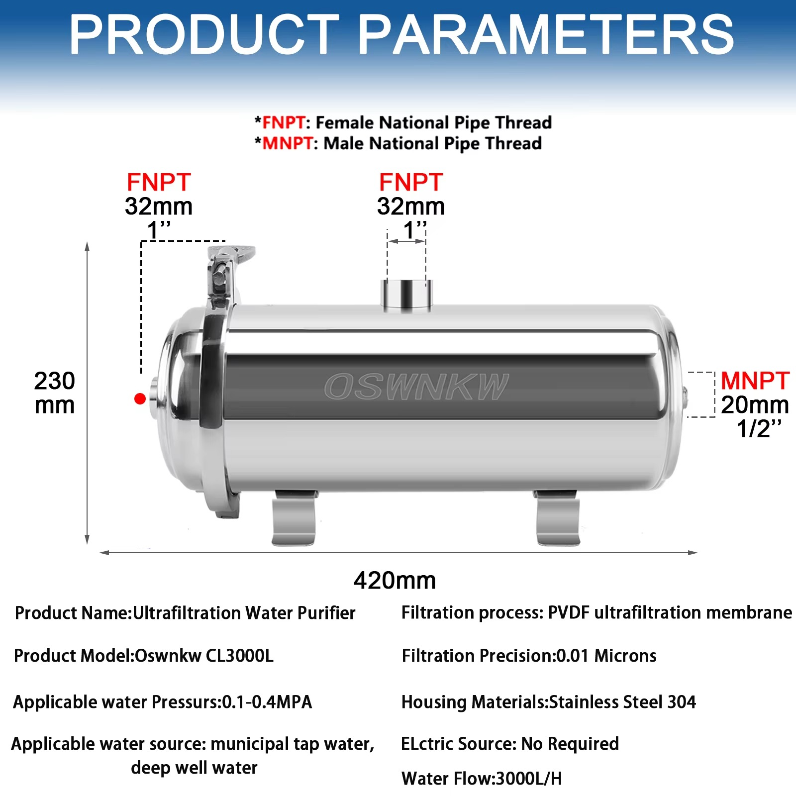 Magazaw whole house water purifier with stainless steel design and precise filtration technology
