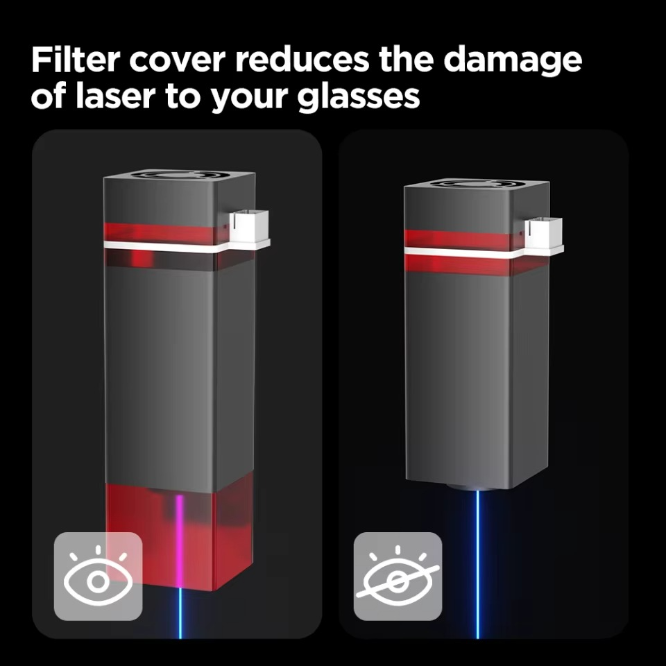 Magazaw portable laser engraving machine with filter cover to protect glasses from laser damage