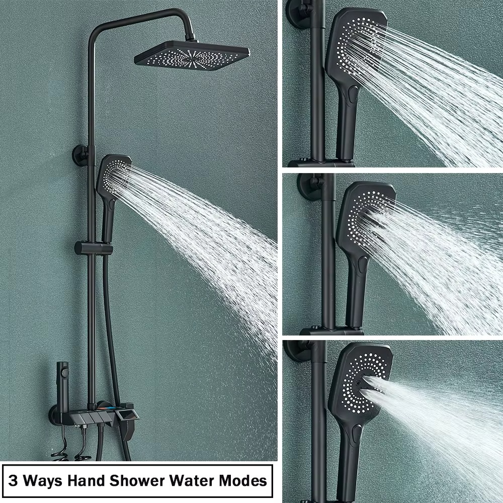 Magazaw smart digital shower faucet with three water modes for customized shower experiences