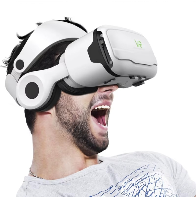 Magazaw virtual reality headset for smartphones with adjustable straps for immersive gaming experiences