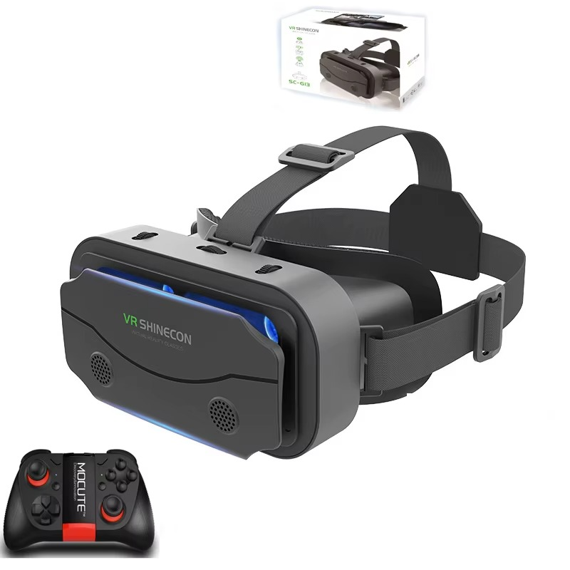 Magazaw VR Shinecon VR headset for smartphones with adjustable straps and built-in audio speakers