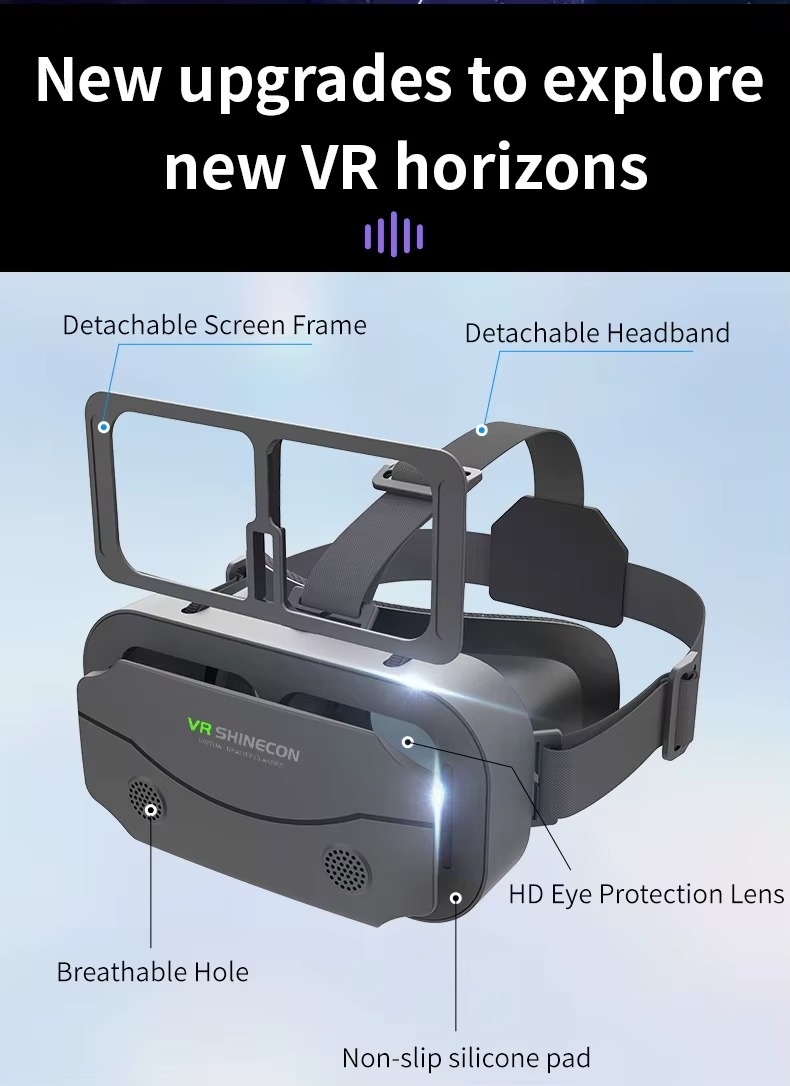 Magazaw VR headset for smartphones with detachable headband and breathable design for comfort