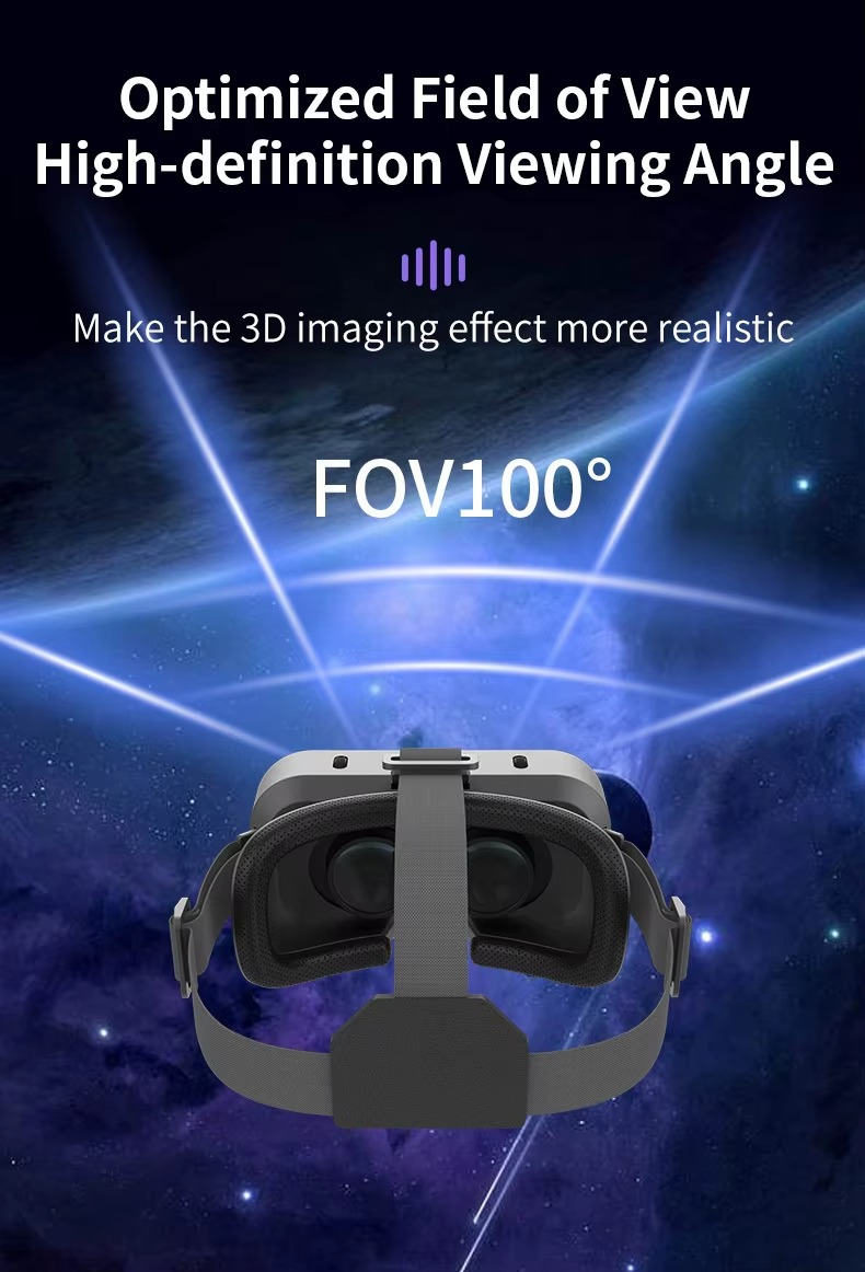 Magazaw VR headset for smartphones with optimized field of view and high-definition viewing angle