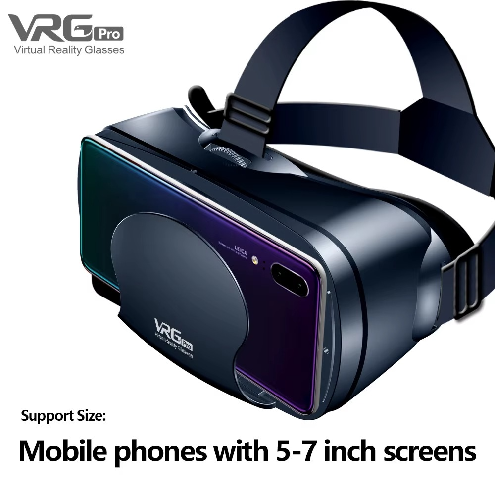 VRG Pro 3D VR headset with controllers designed for mobile phones with 5-7 inch screens