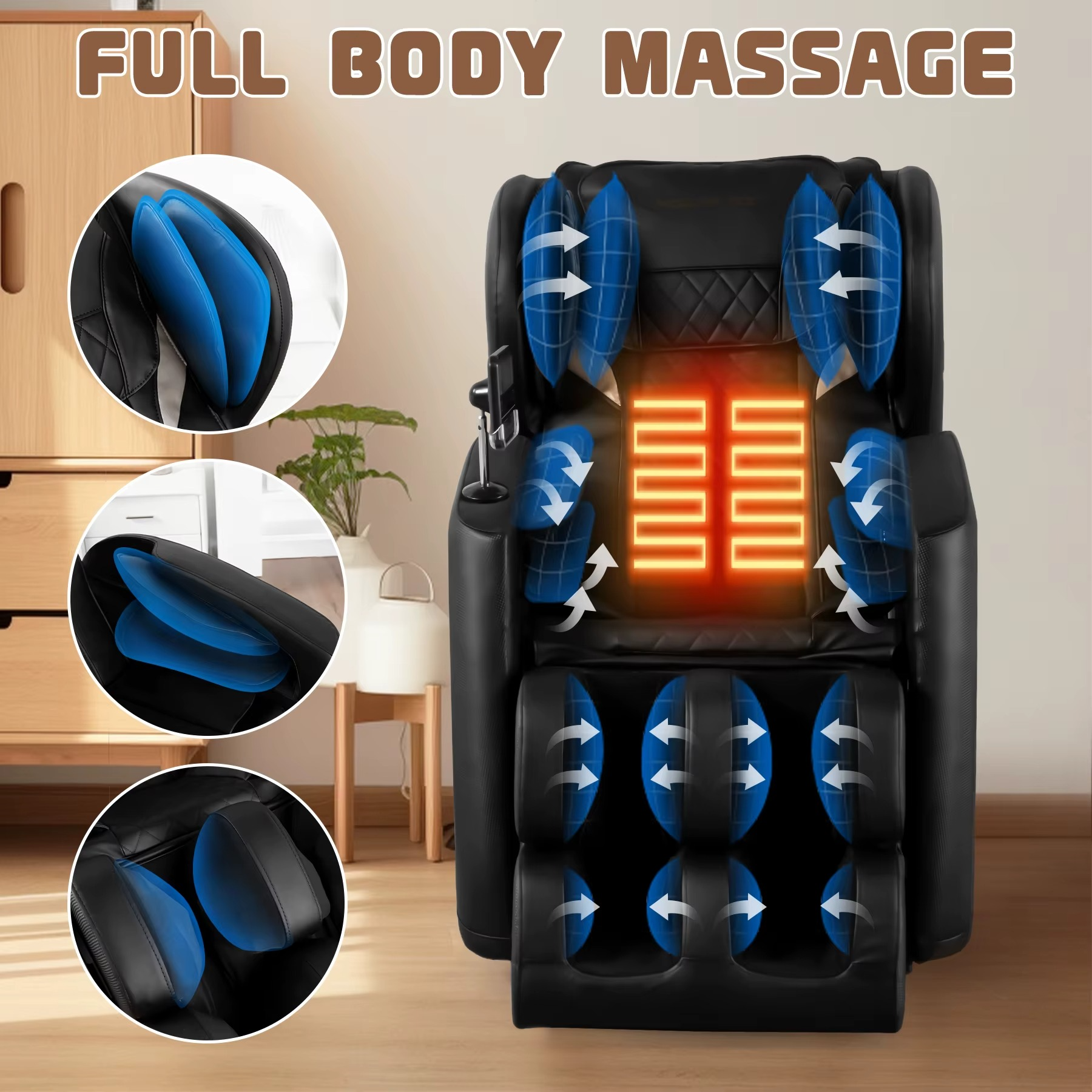Magazaw zero gravity massage chair featuring adjustable massage zones for full body relaxation